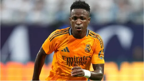 Foto: Grant Halverson/Getty Images - Vini Jr. em jogo do Real Madrid.