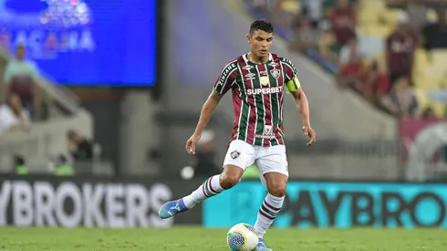 Thiago Silva jogador do Fluminense durante partida contra o Juventude no estadio Maracana pela Copa Do Brasil 2024