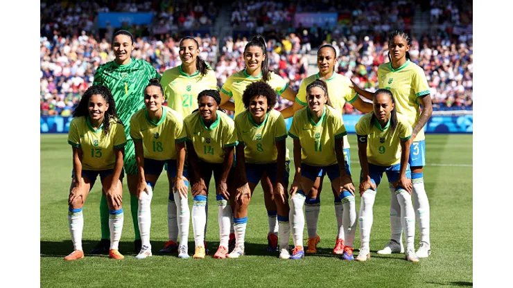 Seleção Brasileira de futebol feminino que entrou em campo contra os EUA