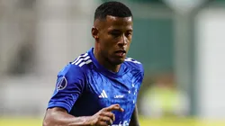 Arthur Gomes durante partida entre Cruzeiro e Unión la Calera, no Estádio Independência, pela Copa Sul-Americana, no dia 16/05/2024.