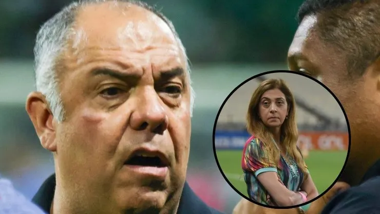 VP do Flamengo, Marcos Braz 'se vinga' de Leila Pereira. Fotos: Yuri Murakami e Caio Rocha/Imago Images