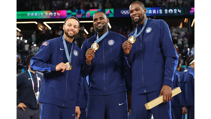 Stephen Curry, LeBron James e Kevin Durant lideraram o ouro dos EUA no basquete masculino