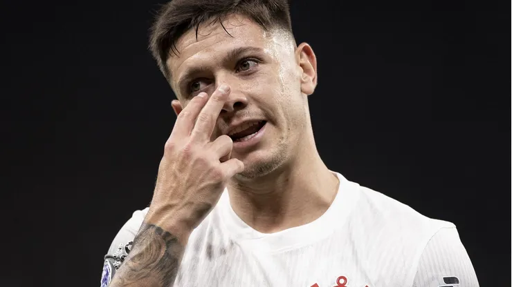 Rodrigo Garro durante partida entre Corinthians e Argentinos Juniors, na Neo Química Arena, pela Copa Sul-Americana, no dia 14/05/2024. Foto: Marco Galvão/Fotoarena