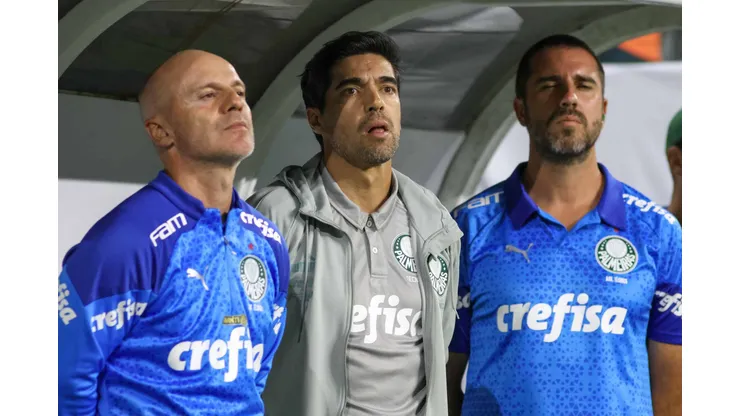 Abel Ferreira em Flamengo x Palmeiras