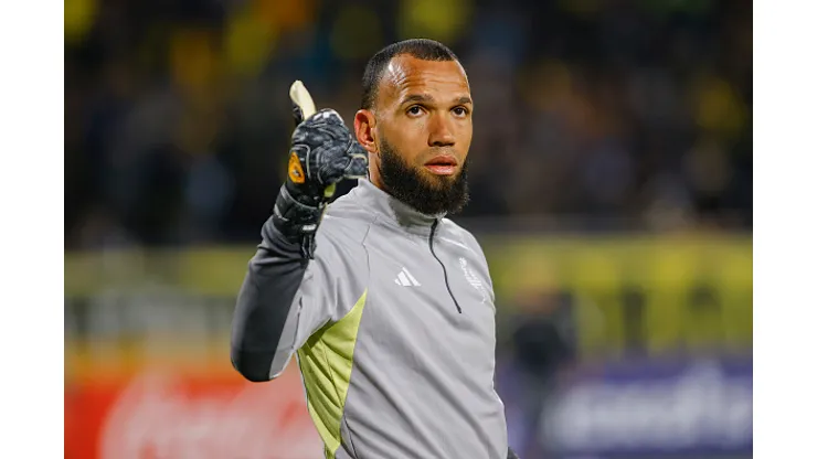Everson do Atletico Mineiro durante a Copa CONMEBOL Libertadores 2024 Group G contra o Peñarol em Campeón Del Siglo Stadium, em Montevideo, Uruguai.