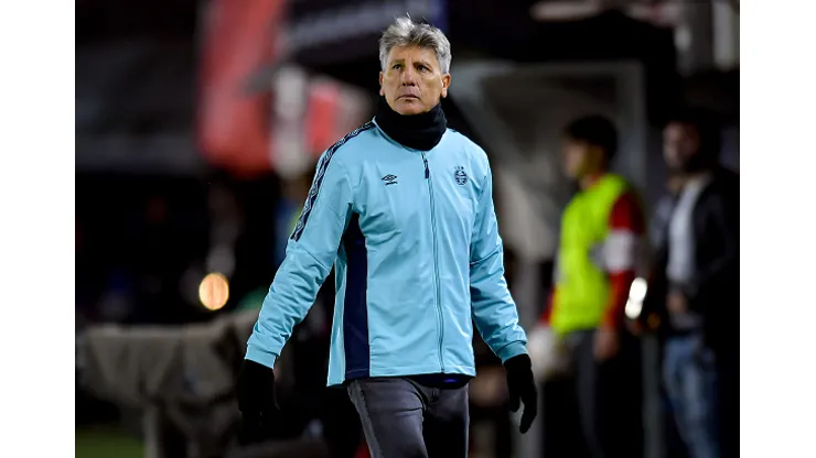 Renato Portaluppi, tecnico do Gremio durante a Copa CONMEBOL Libertadores 2023 contra Estudiantes no estádio Jorge Luis Hirschi na Argentina.