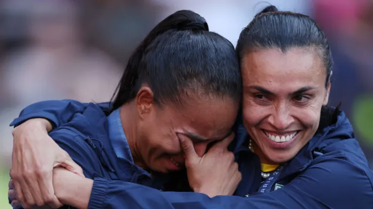 A atleta se emocionou com a conquista. Justin Setterfield/Getty Images.