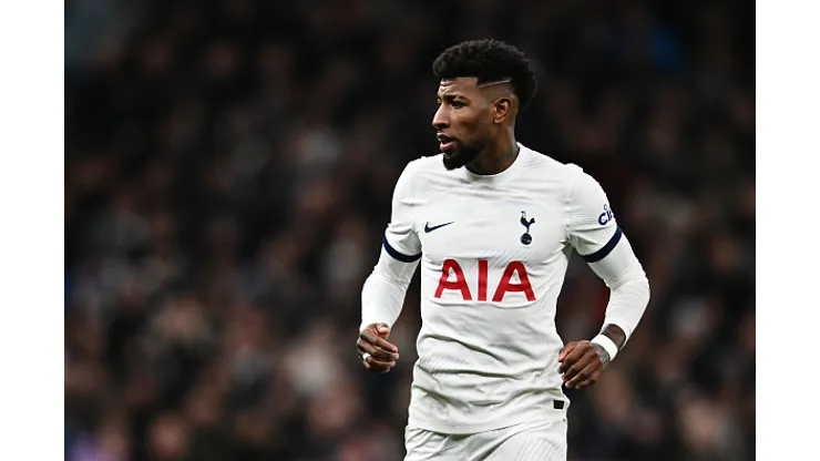 Emerson Royal of Tottenham Hotspur during the Emirates FA Cup Third Round match between Tottenham Hotspur and Burnley at Tottenham Hotspur Stadium on January 5, 2024 in Londres