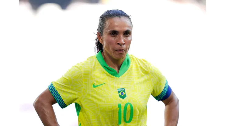 Marta na Seleção Brasileira. (Foto de Juan Manuel Serrano Arce/Getty Images)