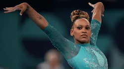 Rebeca Andrade durante as Olimpíadas de Paris 2024 - Foto: Alexandre Loureiro/COB