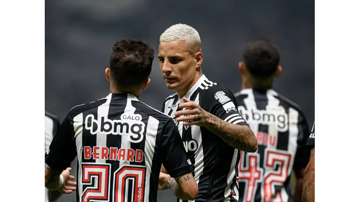 RECORD DATE NOT STATED 7th August 2024: Arena MRV, Belo Horizonte, Brazil: Brazilian Cup football, Atletico Mineiro versus CRB : Guilherme Arana of Atletico Mineiro celebrates scoring his goal PUBLICATIONxNOTxINxUK ActionPlus12678815 GledstonxTavares