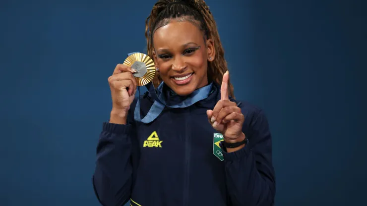 Rebeca Andrade nas Olimpíadas de Paris - Foto: Jamie Squire/Getty Images