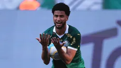Murilo, do Palmeiras, estava envolvido no lance polêmico.