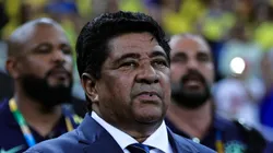 RJ - RIO DE JANEIRO - 26/11/2023 - ARQUIVO, ELIMINATORIAS COPA DO MUNDO 2026, BRASIL X ARGENTINA - Ednaldo Rodrigues, presidente da CBF em foto de arquivo de 21 de Novembro de 2023 durante execucao do hino nacional antes da partida contra o Argentina no estadio Maracana pelo campeonato Eliminatorias Copa Do Mundo 2026.