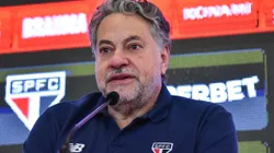 Apresentação Marcos Antônio SPFC SÃO PAULO, SP - 26.07.2024: APRESENTAÇÃO MARCOS ANTÔNIO SPFC - Presentation of the new São Paulo Futebol Clube player, Marcos Antonio, this Friday, 26 at the Barra Funda Training Center, SP. In the photo Julio Casares, President of São Paulo FC. Photo: Roberto Casimiro/Fotoarena x2580697x PUBLICATIONxNOTxINxBRA RobertoxCasimiro