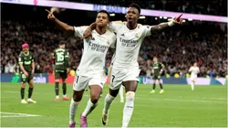 Foto: Florencia Tan Jun/Getty Images - Rodrygo e Vini Jr