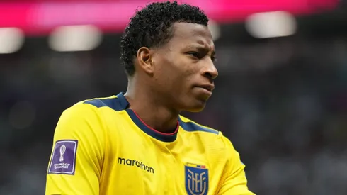 Gonzalo Plata durante partida entre Catar e Equador, pela Copa do Mundo de 2022, no Al Bayt Stadium, no dia 20/11.