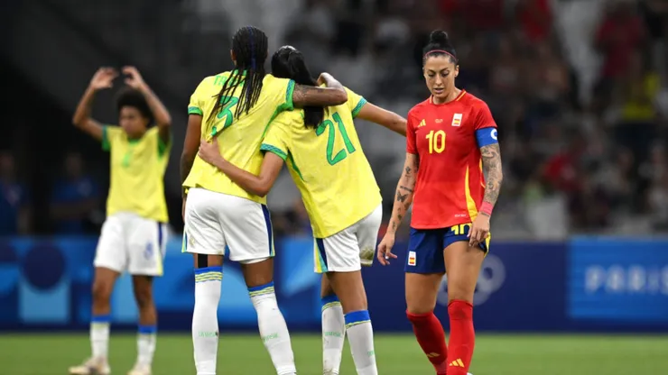 Jogadora da Espanha detonou o Brasil. Clive Mason/Getty Images.