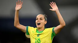 A atacante anotou um gol decisivo no confronto. Clive Mason/Getty Images.