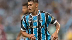 Mayk jogador do Gremio durante partida contra o Caxias na Arena do Grêmio pelo Campeonato Gaúcho 2024.