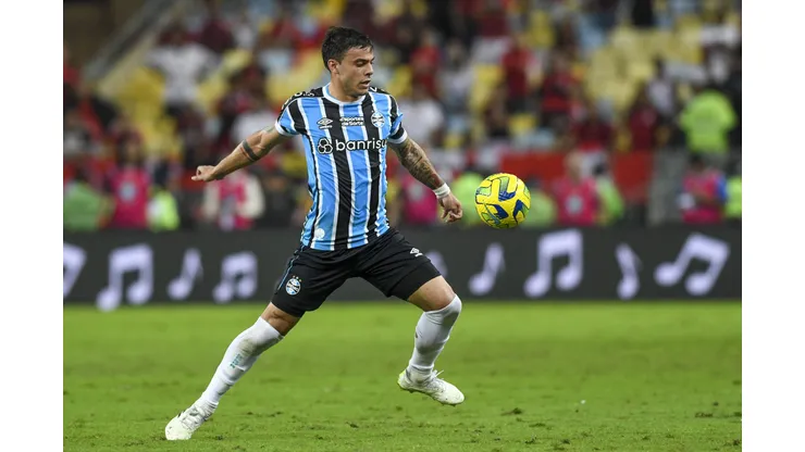 Flamengo x Grêmio RIO DE JANEIRO, RJ - 16.08.2023: FLAMENGO X GRÊMIO - Carballo during Flamengo x Grêmio held at the Maracanã Stadium, for the second leg of the Copa do Brasil semi-final, this Wednesday night 16, in Rio de Janeiro, RJ. Photo: Celso Pupo/Fotoarena x2419456x PUBLICATIONxNOTxINxBRA CelsoxPupo