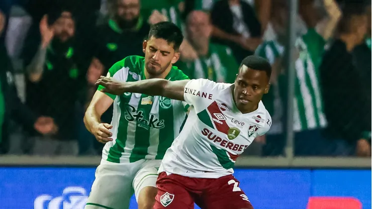 Jhon Arias pelo Fluminense em partida diante do Juventude. Foto: Luiz Erbes/AGIF