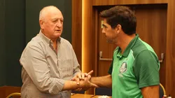Abel Ferreira encontrando Felipão. Foto: Cesar Greco/ Palmeiras/ Flickr