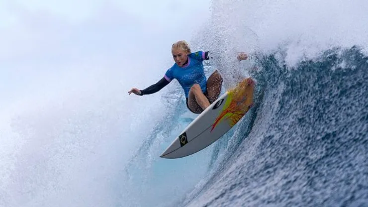 Tatiana Weston-Webb durante a final das Olimpíadas 2024