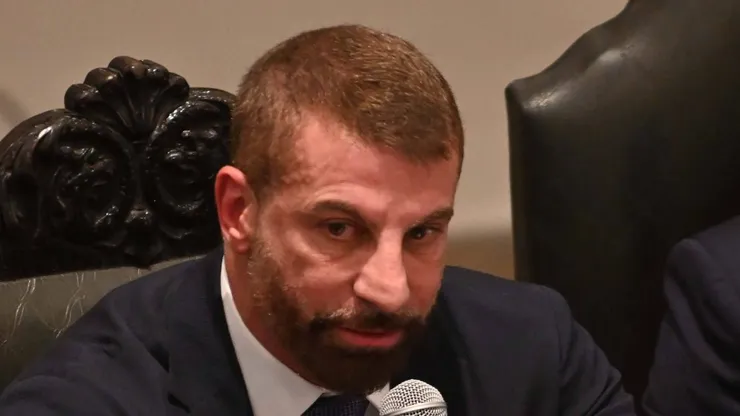 Pedrinho durante cerimônia de posse da nova diretoria do Cruz-Maltino.