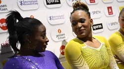 Biles voltou a enaltecer Rebeca - Foto: IMAGO/Belga.