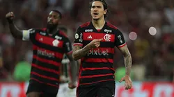 Pedro Guilherme do Flamengo comemorando depois de fazer um gol durante partida entre o Fluminense no Maracana Stadium - Campeonato Brasileiro 2024