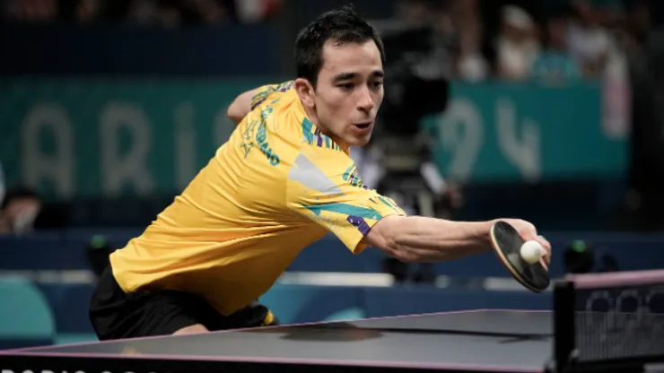 Hugo Calderano perdeu o bronze no tênis de mesa nas Olimpíadas 2024. Foto: Alexandre Loureiro/COB