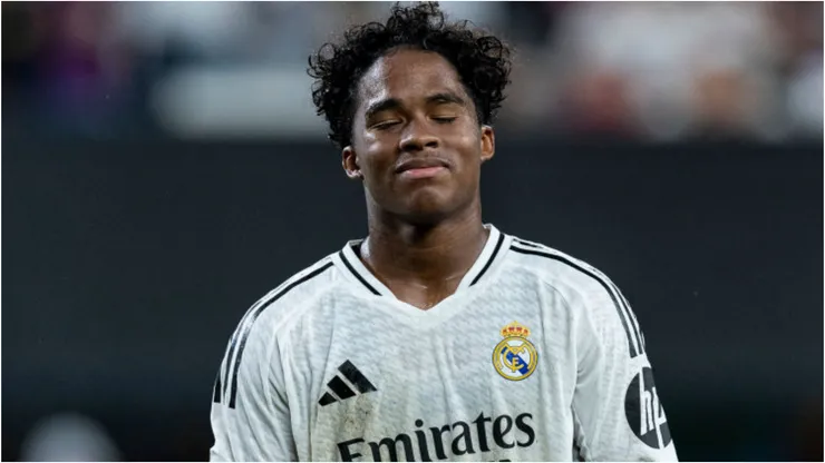 Foto: Ira L. Black/Getty Images - Endrick em partida pelo Real Madrid.
