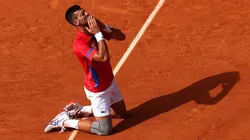 Novak Djokovic emocionado com a conquista do ouro olímpico em Paris 2024