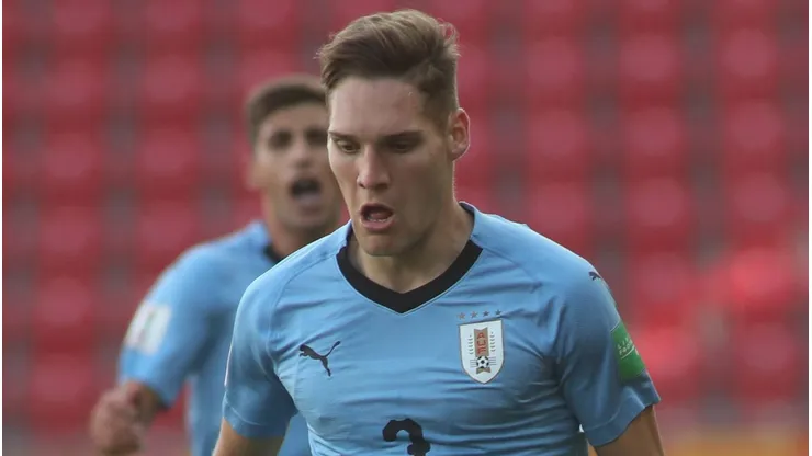 Emiliano Gómez durante partida entre Nova Zelândia X Uruguai, pelo Mundial Sub-20, no dia 30/05/2019. Foto: Marian Zubrzycki/Newspix/Imago