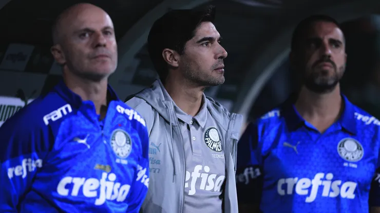 Abel Ferreira tecnico do Palmeiras durante partida contra o Vitoria no estadio Arena Allianz Parque pelo campeonato Brasileiro A 2024.