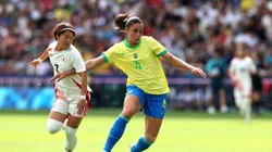 Zagueira disputa a sua terceira olimpíada. Michael Steele/Getty Images.