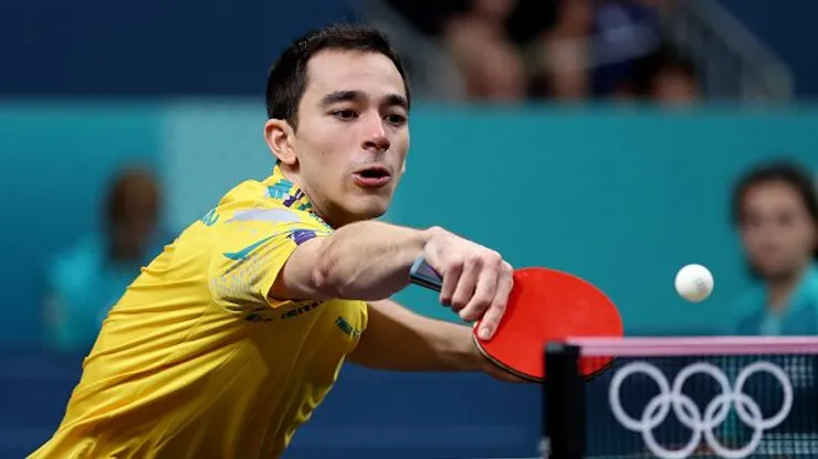 Hugo Calderano busca chegar na final olímpica do tênis de mesa