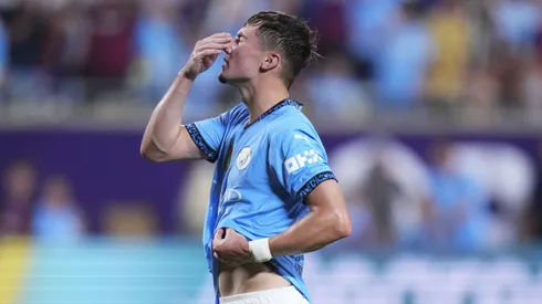 Jacob Wright do Manchester City. (Foto de Rich Storry/Getty Images)