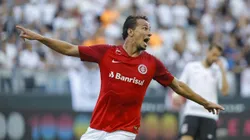 Leandro Damião em ação pelo Inter em 2018.