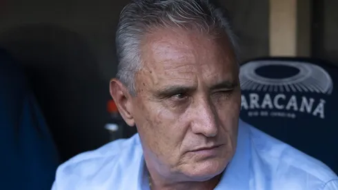 Tite no Flamengo no duelo contra o Palmeiras na Copa do Brasil. Foto: Jorge Rodrigues/AGIF