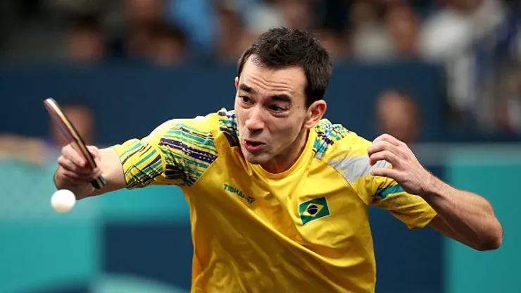 Hugo Calderano chegou à semifinal do tênis de mesa nas Olimpíadas 2024