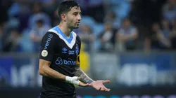 Mathías Villasanti jogador do Gremio durante partida contra o Criciuma no estadio Arena do Gremio pelo campeonato Brasileiro A 2024.