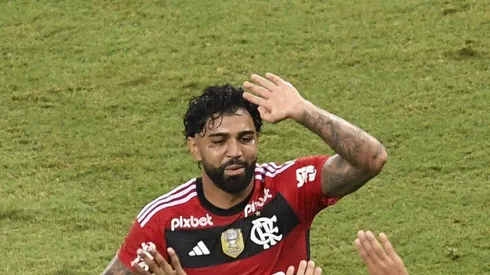 Gabigol durante partida pelo Flamengo.