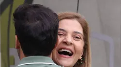 Abel Ferreira ao lado de Leila no Alviverde.