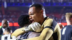 SP - SAO PAULO - 25/09/2024 - COPA LIBERTADORES 2024, SAO PAULO X BOTAFOGO - John do Botafogo comemoram vitoria ao final da partida contra o Sao Paulo no estadio Morumbi pelo campeonato Copa Libertadores 2024.