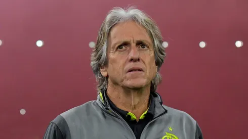 Jorge Jesus no comando do Flamengo. Foto: Thiago Ribeiro/AGIF