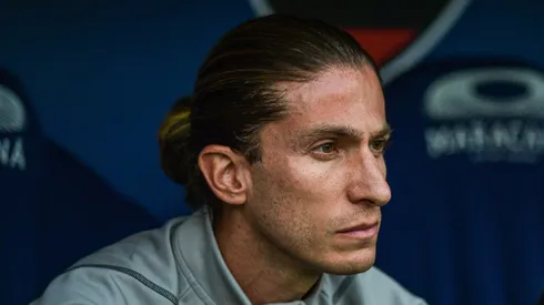 Felipe Luís no comando da base do Flamengo. Foto: Thiago Ribeiro/AGIF