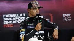Norris em coletiva no GP de Singapura
