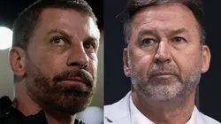 Pedrinho e Augusto Melo, presidentes de Vasco e Corinthians. Fotos: Ettore Chiereguini e Thiago Ribeiro/AGIF